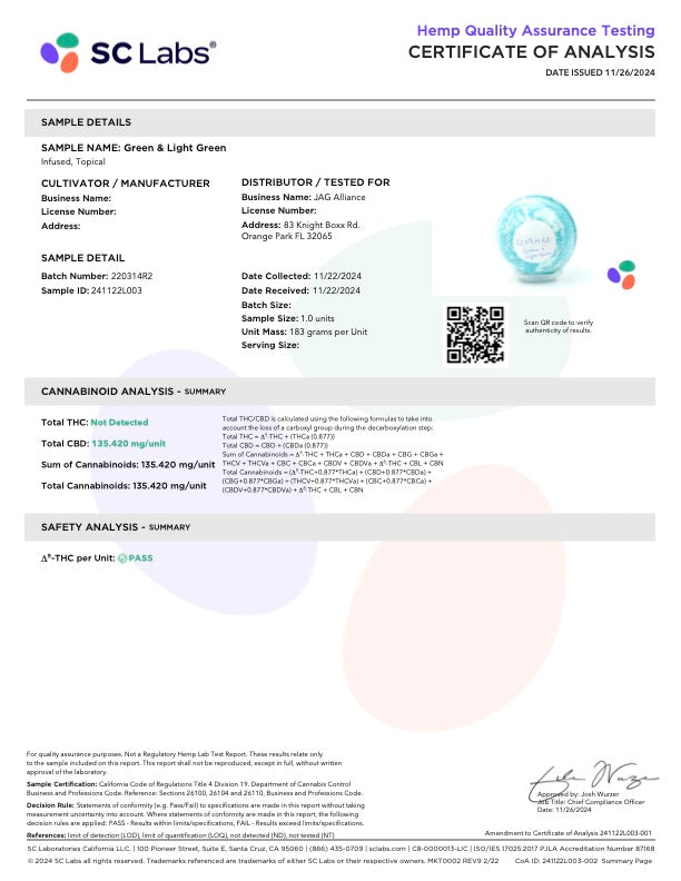 NAYSA Relax Bath Bomb with 100mg CBD