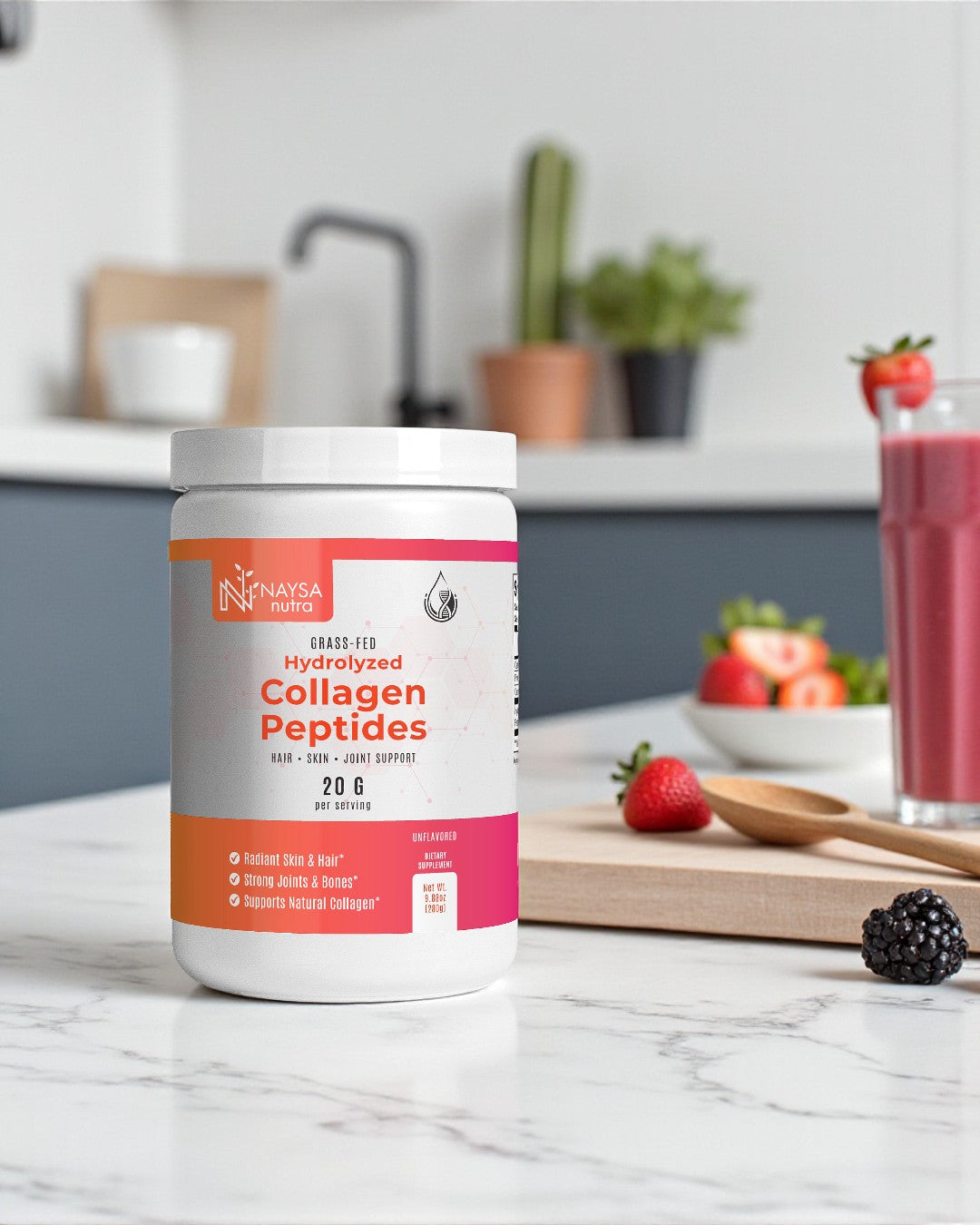 Naysa Nutra - Grass-Fed Hydrolyzed Collagen Peptides