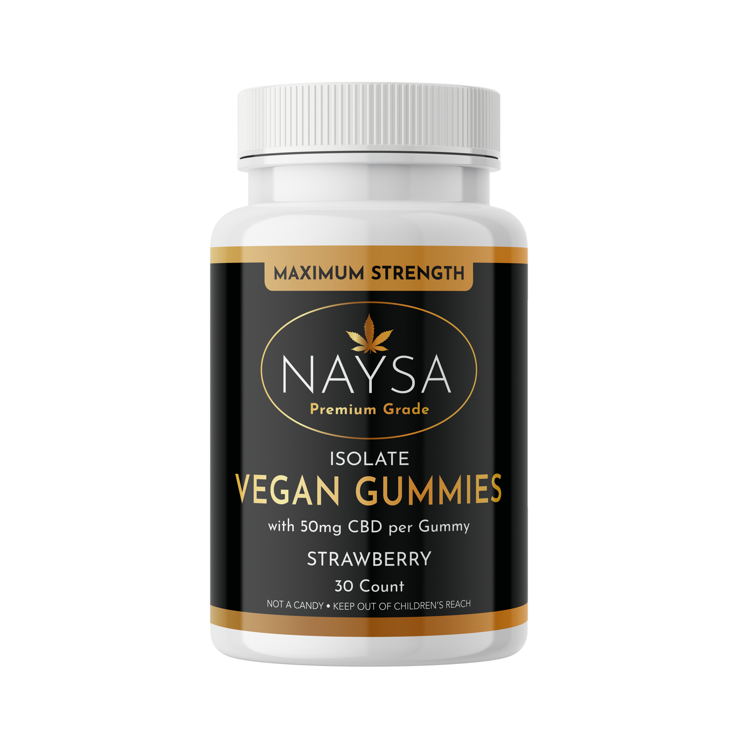 NAYSA Vegan Gummies with 25mg CBD (Full Spectrum) 30 Count