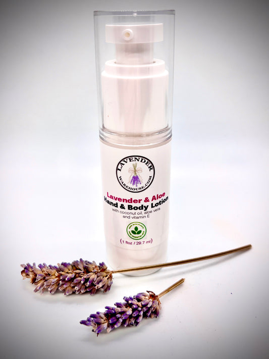 Lavender & Aloe Hand & Body Lotion - Purse Size
