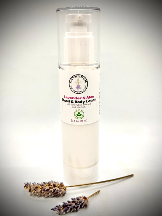 Lavender & Aloe Hand & Body Lotion - Travel Size