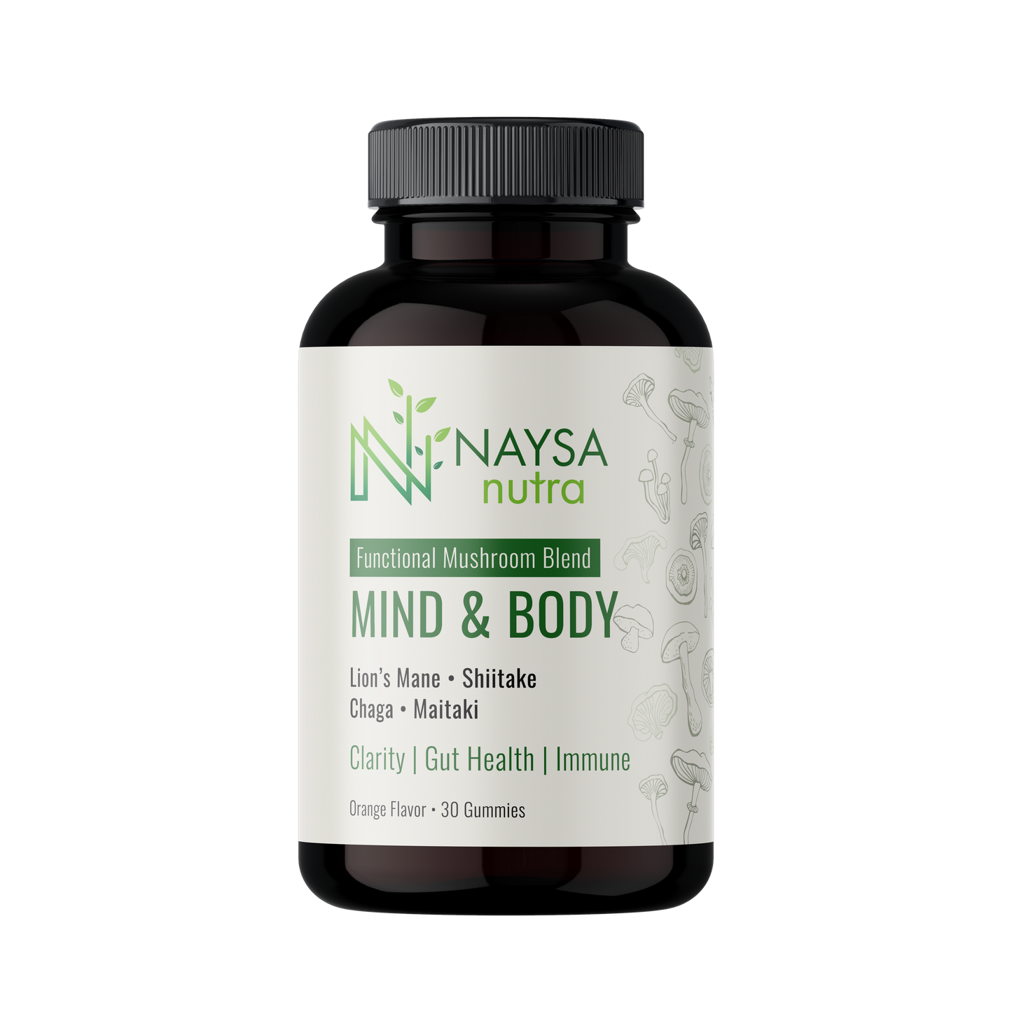 NAYSA Nutra Mind & Body Mushroom Extract Gummies
