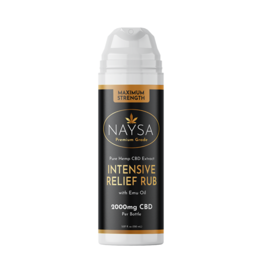 NAYSA Intensive Relief Rub with Emu Oil and 2,000mg CBD
