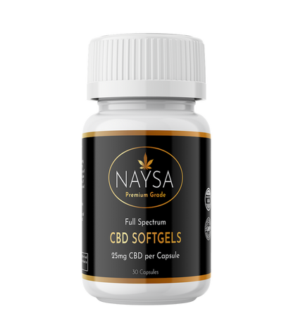 NAYSA CBD Full Spectrum Softgels 25mg