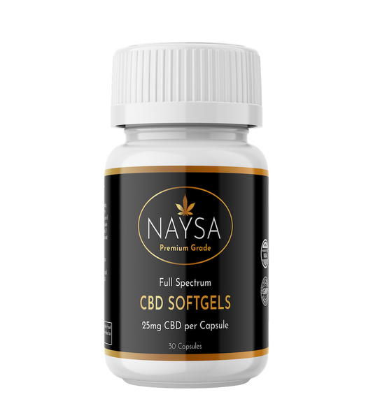 NAYSA CBD Full Spectrum Softgels 25mg