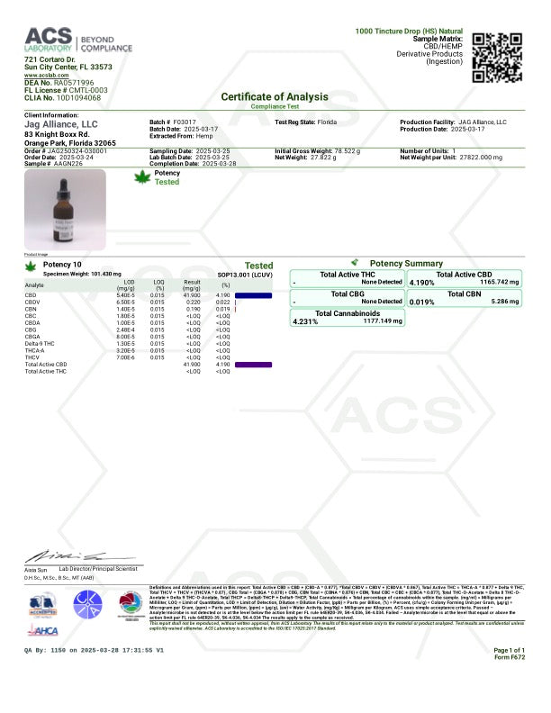 NAYSA CBD Tincture Drops Broad Spectrum (with Hempseed)