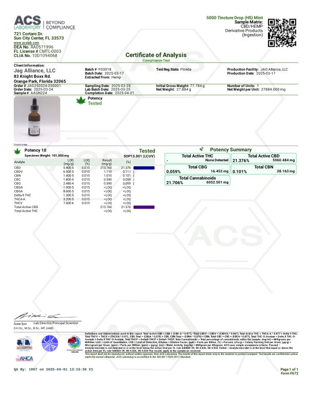 NAYSA CBD Tincture Drops Broad Spectrum (with Hempseed)
