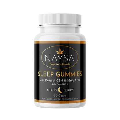 NAYSA Sleep Gummies with 10mg CBN & 25mg CBD - 30 Count