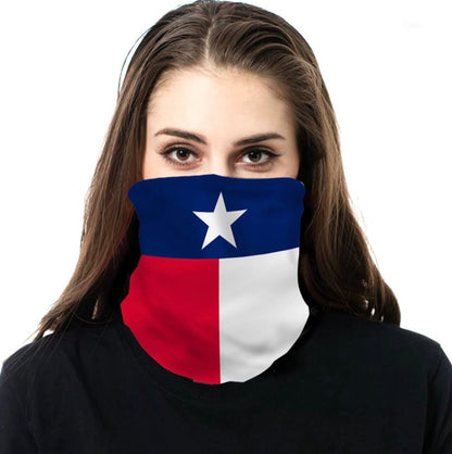 Texas Flag Print Neck Gaiter Face Mask