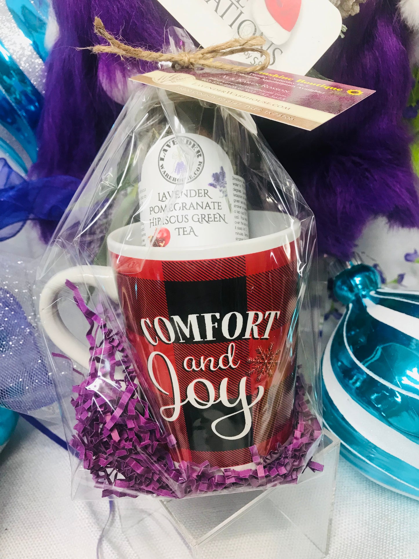 Lavender Pomegranate Hibiscus Green Tea Gift Set