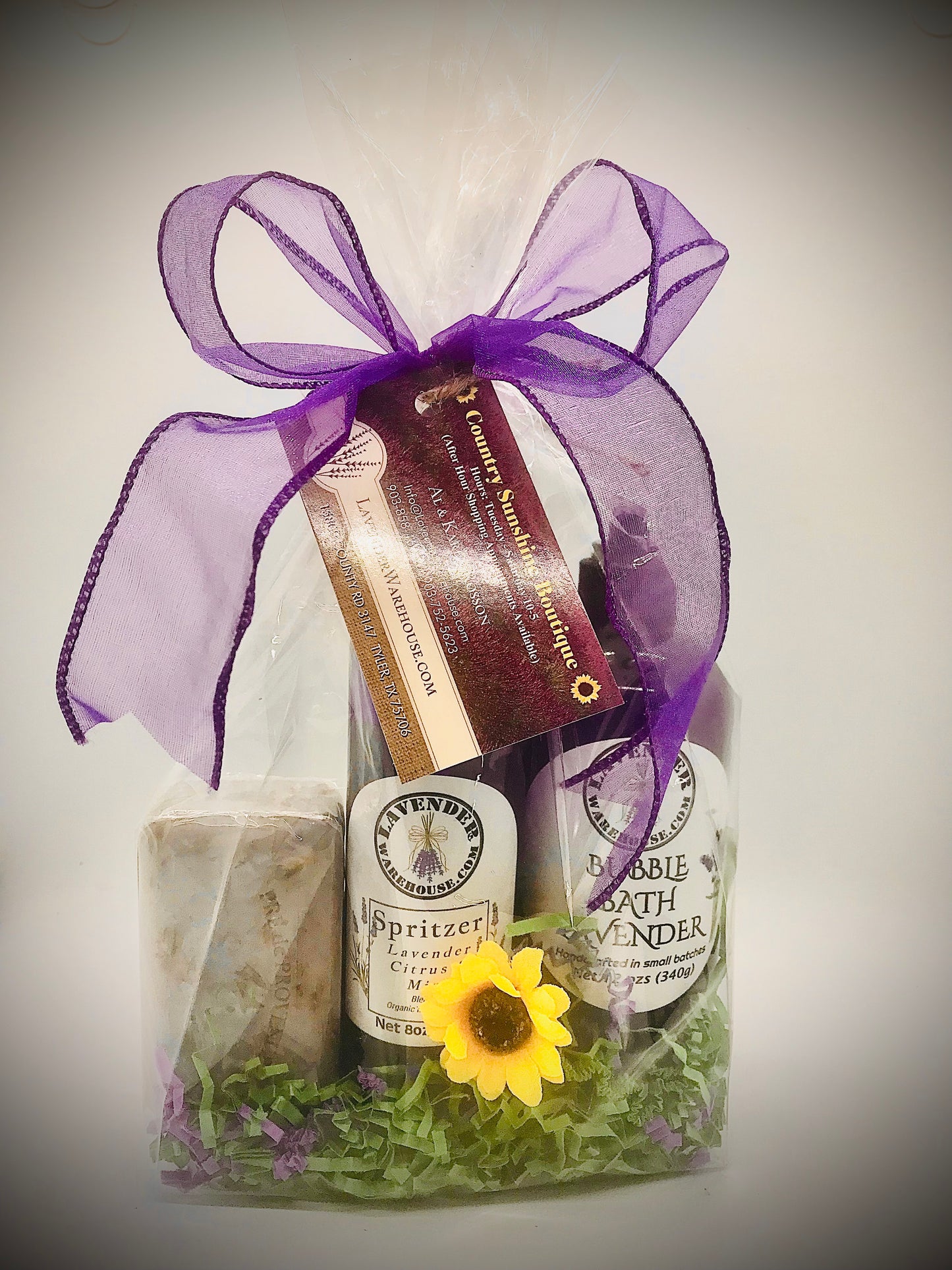 Gift set: Lavender Soap, Spritzer & Bubble Bath